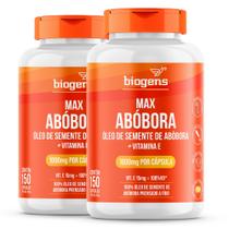 Biogens kit 2x max abóbora + vitamina e - 150 caps