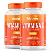Biogens kit 2x vitamina c essential pure 500mg 60 cápsulas