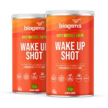 Biogens kit 2x wake up shot matinal 150g limão