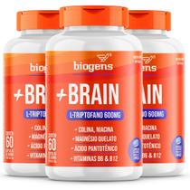 Biogens kit 3x + brain l-triptofano 500mg/60 caps