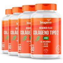 Biogens kit 4x biogens regener flex colágeno tipo ii 60 caps