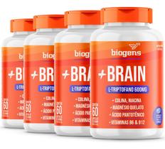 Biogens kit 4x + brain l-triptofano 500mg/60 caps