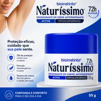Bioinstinto Naturíssimo Desodorante em Creme Active 55g Antiperspirante Hipoalergênico Longa Duração Bioinstinto Naturíssimo Desodorante em Creme Active 55g Antiperspirante Hipoalergênico Longa Duração