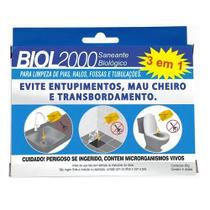 Biol 2000 Com 4 Saches Limpa Desentope Ralo Canos Pia Fossa