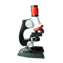 Biologia Microscópio Kit Laboratório LED Home School Science Education