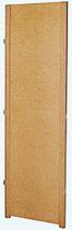 Biombo 1 Folha Liso Fechado Ripado Divisor Madeira Mdf Cru Painel Divisória Separador De Ambiente