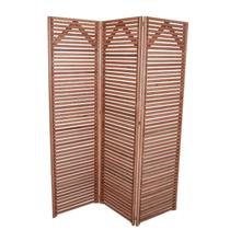 Biombo Decorativo em Madeira Maciça Triplo Liver - Cedro Rosa Biombo Decorativo em Madeira Maciça Triplo Liver - Cedro Rosa