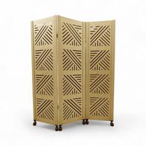 Biombo Dubai 3 divisórias c/6 rodinhas