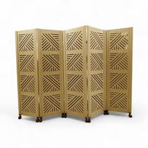 Biombo Dubai 6 Divisórias c/ 12 Rodinhas