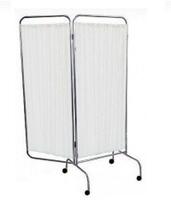 Biombo duplo em aço inox faces em tecido