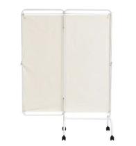 Biombo Duplo Pintura Epóxi Tecido Em Algodão