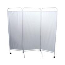 Biombo Hospitalar Triplo Esmaltado Lona Plástica 180x200cm