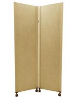 Biombo Liso Reto 2 Folhas c/ 04 rodinhas