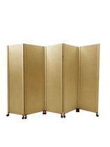 Biombo Liso Reto 5 folhas c / 10 rodinhas