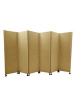 Biombo Liso Reto 6 Folhas c/ 12 rodinhas
