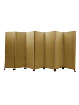 Biombo Liso Reto 7 Folhas c/ 14 rodinhas