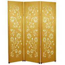 Biombo Margarida 3 Folhas c/ 06 Pezinhos