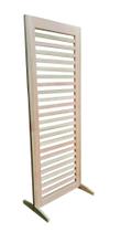 Biombo Painel Breeze Brise Com Pés Madeira 210x82 Cm Vãos Vazados Eucalipto NeonX Biombo Painel Breeze Brise Com Pés Madeira 210x82 Cm Vãos Vazados Eucalipto NeonX