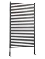Biombo Reto Linhas de Metal Interno/Externo 1,8x0,9mt Marrom Biombo Reto Linhas de Metal Interno/Externo 1,8x0,9mt Marrom