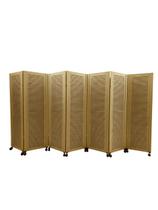 Biombo Ripado 7 Folhas C/ 14 Rodinhas - JL RIBEIRO Biombo Ripado 7 Folhas C/ 14 Rodinhas - JL RIBEIRO