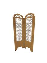 Biombo Trabalhado 2 Folhas c/ 04 pezinhos