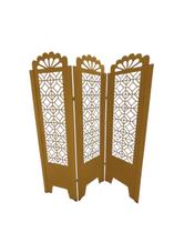 Biombo Trabalhado 3 Folhas c/ 06 pezinhos