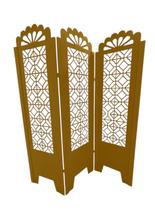 Biombo Trabalhado 3 Folhas sem Pezinhos