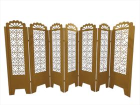 Biombo Trabalhado 7 Folhas sem Pezinhos