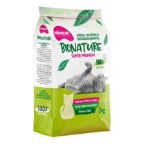 Bionature Wisecat Super Premium Areia Sanitária Higiênica Biodegradável 2kg
