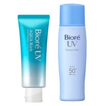 Bioré Uv Kit Protetor Solar Aqua Rich + Protetor Solar Perfect Milk