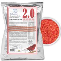 Biosuprem 2.0 Vermelha 1kg - Farinhada Cantaxantina para Pássaros Ração Super Premium Fator Vermelho