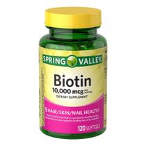 Biotina 10.000mcg Spring Valley - 120 Capsulas