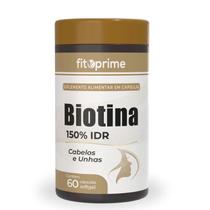 Biotina 150% Cabelos Unhas Firmeza & Crescimento 60 Cápsulas Fitoprime