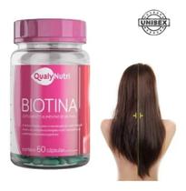 Biotina 250mg vitamina cabelos e unhas 60 caps (ORIGINAL) Qualy Nutri