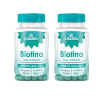 Biotina 30mcg 60 cápsulas de 400mg CHAMEL 2 Frascos Biotina 30mcg 60 cápsulas de 400mg CHAMEL 2 Frascos