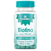 Biotina 30mcg 60 Cápsulas De 400mg Unhas e Cabelos Chamel