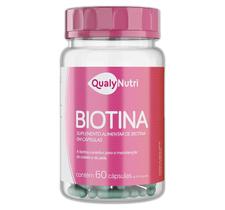 Biotina 400mg Vitamina Cabelos e Unhas 60 Caps Original Qualy Nutri