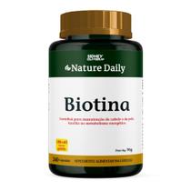 Biotina 45 mcg Nature Daily 240 cápsulas - Mais vendido - Softgel são fáceis de engolir