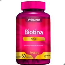 Biotina 45mcg Beauty 60 Capsulas Herbamed Biotina 45mcg Beauty 60 Capsulas Herbamed