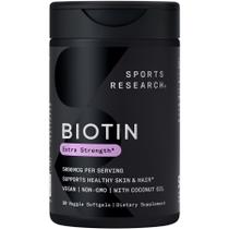 Biotina 5000 mcg Sports Research Cápsulas Blandas Veganas 30 unidades Biotina 5000 mcg Sports Research Cápsulas Blandas Veganas 30 unidades