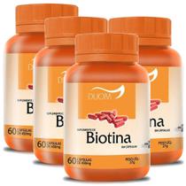 Biotina 60cps 450mg Duom Kit 4 Frascos
