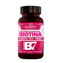 Biotina B7 Aubefor Cabelo Pele E Unhas Crescimento +Rápido