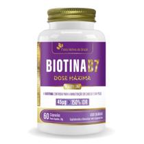 Biotina (B7) Cabelos e pele 150% IDR 60 Caps Flora Nativa