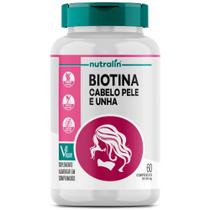 Biotina Cabelo, Pele e Unha - 60 Capsulas - Vegan - Nutralin