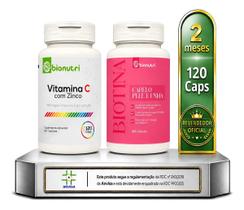 Biotina Cabelo Pele Unha + Vitamina C Com Zinco Bionutri