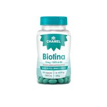 Biotina Chamel 60 Cápsulas 400mg Suplemento Alimentar