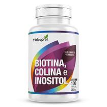 Biotina, Colina e Inositol 100 cáps 250 mg - Melcoprol