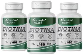 Biotina Com Óleo de uva Vitaminas para cabelo, pele e unhas 3 POTES Biotina Com Óleo de uva Vitaminas para cabelo, pele e unhas 3 POTES