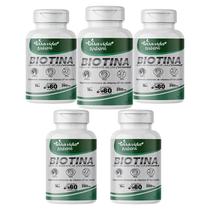 Biotina Com Óleo de uva Vitaminas para cabelo, pele e unhas 5 POTES Biotina Com Óleo de uva Vitaminas para cabelo, pele e unhas 5 POTES