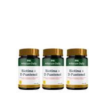 Biotina + D pantenol 60 Capssulas nature Daily kit com 3 unidades